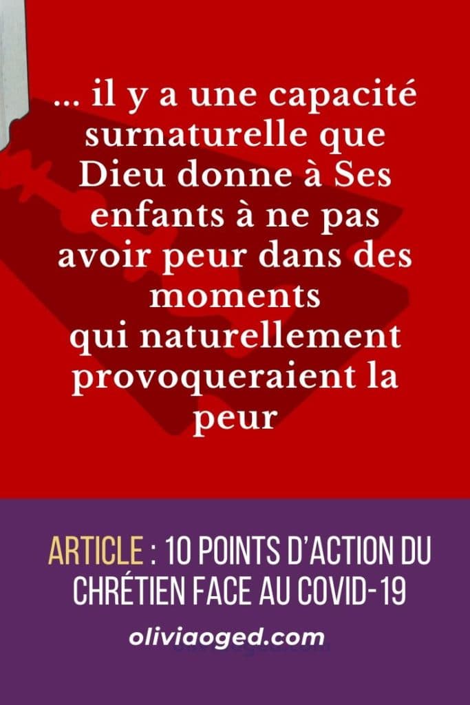 10 points d'action du chrétien face au covid-19