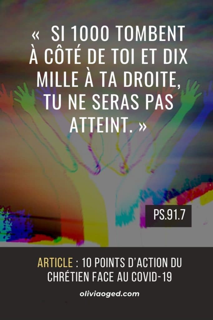 10 points d'action du chrétien face au covid-19