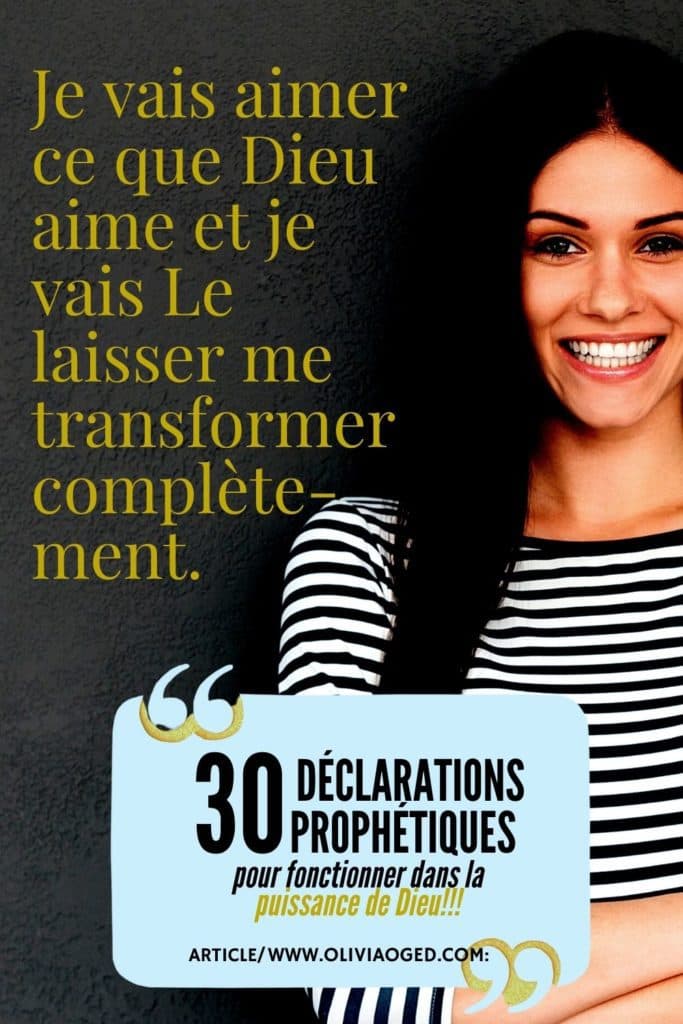 30 DÉCLARATIONS PROPHÉTIQUES POUR FONCTIONNER DANS LA PUISSANCE DE DIEU!!!