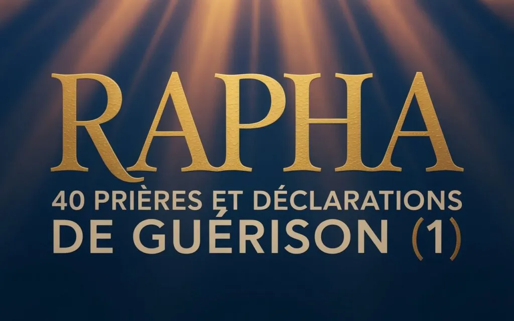 RAPHA : 40 PRIÈRES DE GUÉRISON & 40 CONFESSIONS DE GUÉRISON